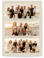 Bright and Happy Family New Year Photo Cards