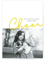 Cheer Badge New Year Photo Cards