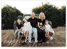 handwritten note New Year Photo Cards