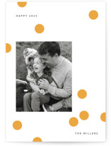 Happy Dots New Year Photo Cards
