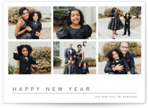 Violet New Year Photo Cards