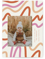 Squiggles New Year Photo Cards