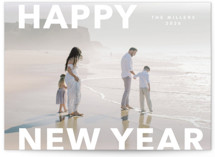 Modern Type New Year Photo Cards