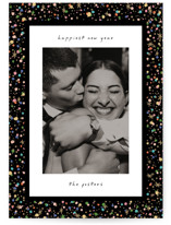 Confetti and Sparkle New Year Photo Cards