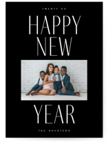 headline New Year Photo Cards
