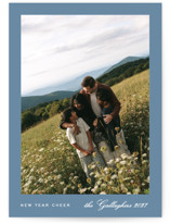 Modern Minimalist New Year Photo Cards