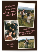 Modern Collage New Year Photo Cards