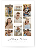 Memory collage New Year Photo Cards