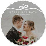 Bow Tied Holiday Ornament Cards