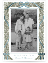 Garland Frame Foil-Pressed Holiday Photo Mount Cards