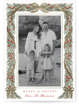 Foil-Pressed Holiday Photo Mount Cards