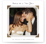 Album View Foil-Pressed Holiday Photo Mount Cards