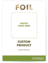 Foil-Pressed Holiday Photo Mount Cards
