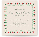 Christmas Lights Holiday Party Invitations