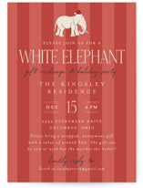 White Elephant Holiday Party Invitations
