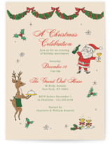 Whimsical Christmas Celebration Holiday Party Invitations
