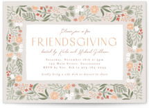Friendsgiving Celebration Holiday Party Invitations