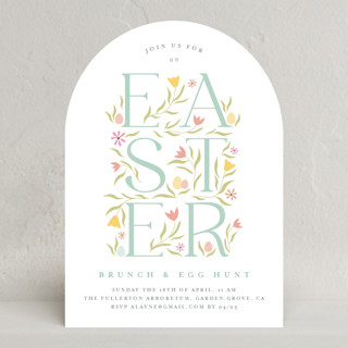 Easter Garden Holiday Party Invitations