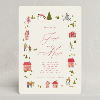 JingleMingle Holiday Party Invitations