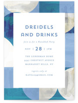 Geo Colorblock Holiday Party Invitations
