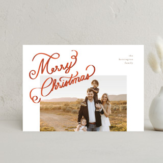 Ribbon Letters Holiday Postcards