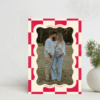 Christmas Check Holiday Postcards