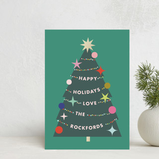 a very fun tree Holiday Postcards
