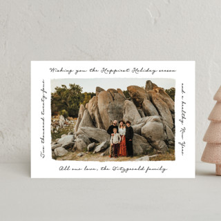 Holiday penmanship frame Holiday Postcards