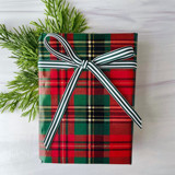 Forest Green Stripe 3/8" x 15 feet Holiday Ribbon Holiday Ribbons and Bows