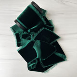 2" Silk Velvet Ribbon - Emerald Holiday Ribbons and Bows