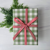 3/8" x 15 ft Red Stripe Holiday Ribbon Holiday Ribbons and Bows