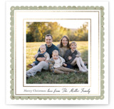 Modern Cottage Foil-Pressed Square Holiday Cards