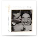 Framed in Light Foil-Pressed Square Holiday Cards