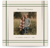 Perfectly Plaid Foil-Pressed Square Holiday Cards