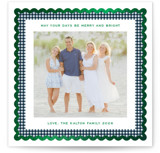 Gingham Fun Foil-Pressed Square Holiday Cards