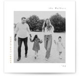 Merry & Minimal Style Foil-Pressed Square Holiday Cards