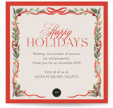Festive Winter Square Holiday Cards