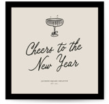 Bubbly Clink Square Holiday Cards