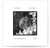 modern frame Square Holiday Cards