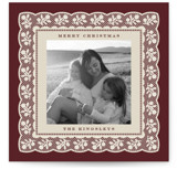 Vintage doily Square Holiday Cards
