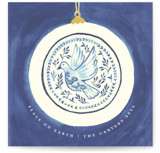 Dove Ornament Square Holiday Cards