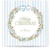 Coastal wreath Square Holiday Cards