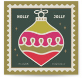 Bauble stamp Square Holiday Cards