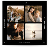 Snapshot Reel Square Holiday Cards