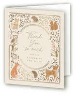 Woodland storybook Foil-Pressed Baby Shower Thank You Cards