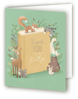 Storybook Foil-Pressed Baby Shower Thank You Cards