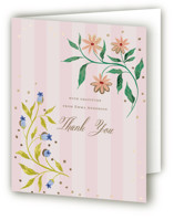 Blooming Baby Shower Foil-Pressed Baby Shower Thank You Cards