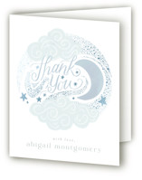 Over the Moon Foil-Pressed Baby Shower Thank You Cards