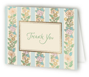 Vintage blossom Foil-Pressed Baby Shower Thank You Cards
