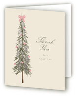 Holiday bow Foil-Pressed Baby Shower Thank You Cards